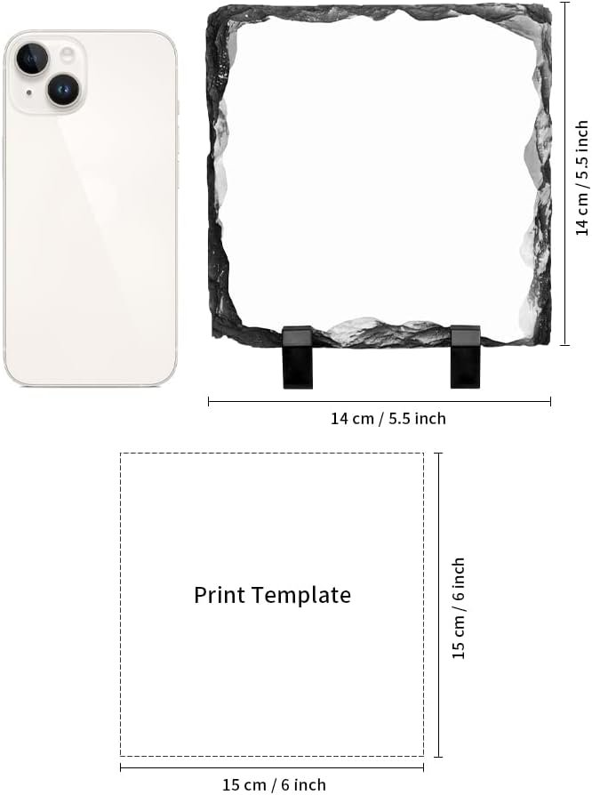 Memorial Tribute Square Photo Slate 5.5 (3)